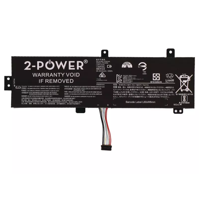 Peça de substituição para portátil 2-Power CBP3733A bateria