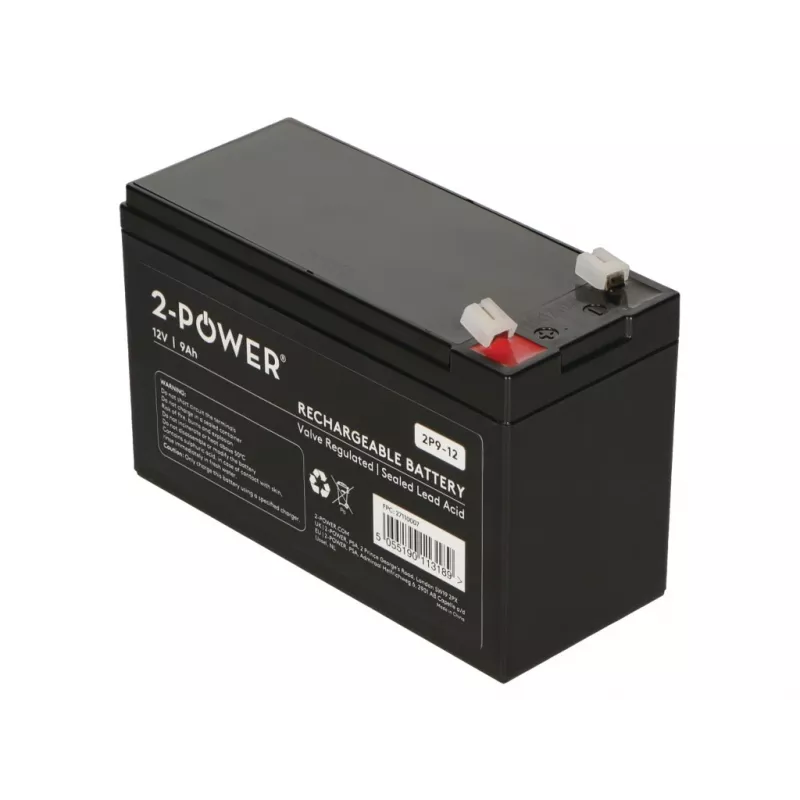Bateria de UPS 2-Power 2P9-12 chumbo-fibra (VRLA) 12 V 9 Ah