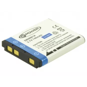 2-Power bateria para máquina fotográfica digital 3,7 V 600 mAh, 600 mAh, 3,7 V, iões de lítio (Li-Ion)