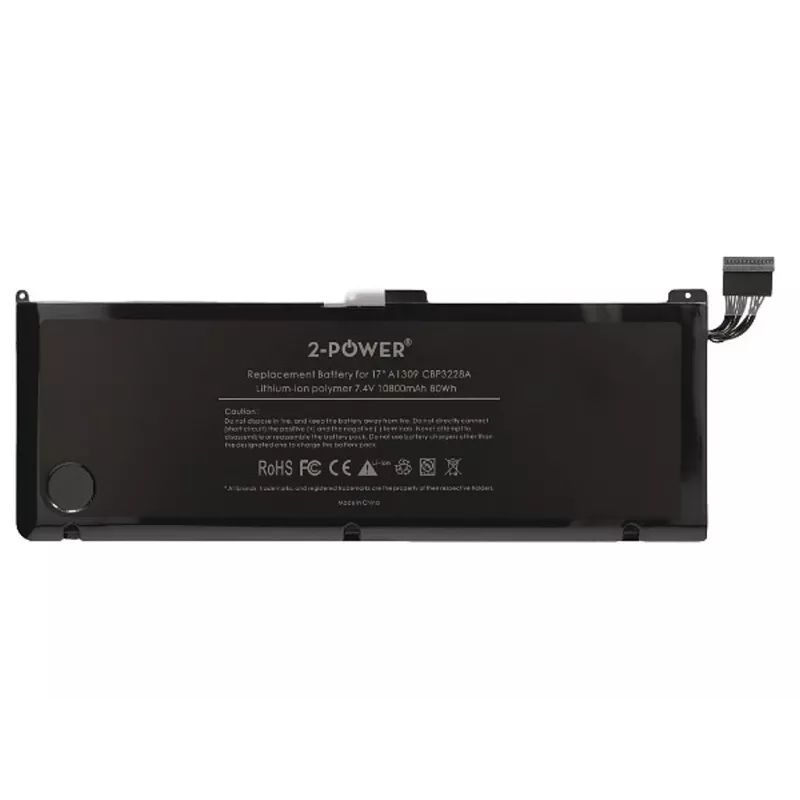 Bateria de portátil 2-Power 7,4 V 11200 mAh Li-Polymer, bateria, Apple MacBook Pro 17