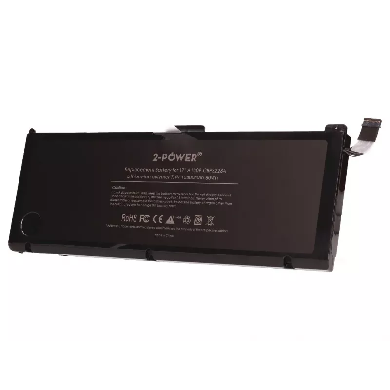Bateria de portátil 2-Power 7,4 V 11200 mAh Li-Polymer, bateria, Apple MacBook Pro 17