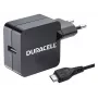 Duracell carregador de telefone/tablet 2.4A, interior, AC, 5 V, 2,4 A, preto