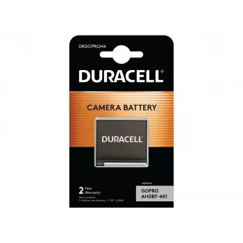 Duracell bateria para câmara – substitui bateria GoPro Hero 4, GoPro, 1160 mAh, 3,8 V, iões de lítio (Li-Ion)