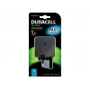 Duracell 2x2,4A carregador USB para telefone/tablet, interior, AC, 5 V, preto
