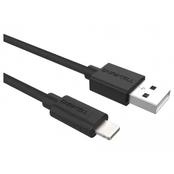 Cabo de sincronização/carregamento Duracell 2 metros preto, 2 m, USB A, Lightning, 2.0, preto