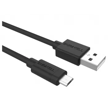 Cabo de sincronização/carregamento Duracell 2 metros preto
