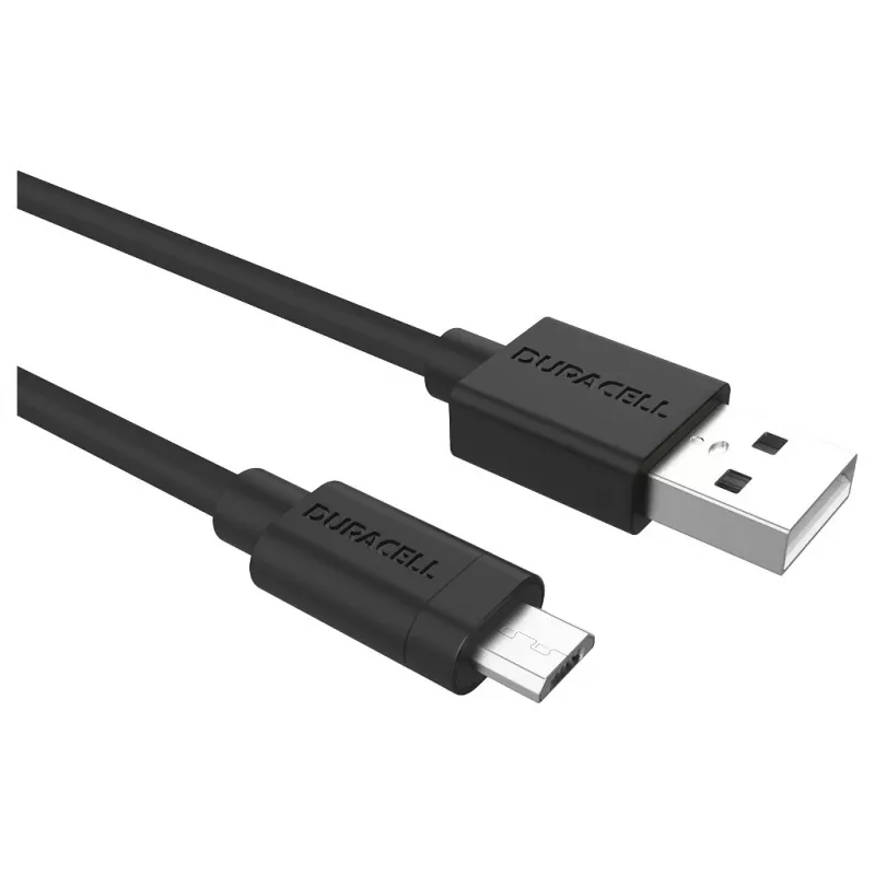 Cabo de sincronização/carregamento Duracell 2 metros preto