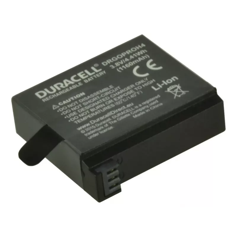 Bateria de câmara Duracell – substitui bateria GoPro Hero 4, pack de 2