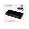 Docking station 2-Power USB 3.0 Dual Display, docking, 3,5 mm, USB Type-A, USB Type-B, 10,100,1000 Mbit/s, preto, 5 Gbit/s