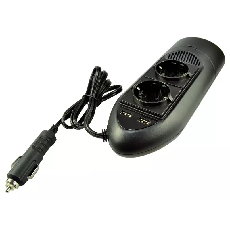 Inversor Duracell 175W com tomada dupla EU, Universal, Interior, 12 V, 175 W, 12 V, DC1-to-DC2
