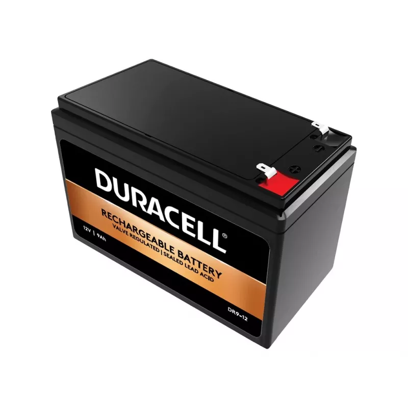 Bateria VRLA Duracell 12V 9Ah, chumbo-ácido selada (VRLA), 12 V, 9 Ah, 9000 mAh, 108 Wh, 2,4 kg