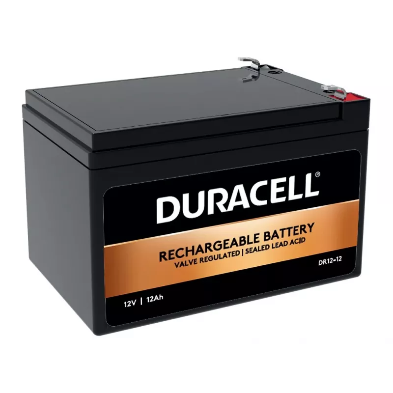 Duracell 12V 12Ah bateria VRLA, chumbo-ácido (VRLA), 12 V, 12 Ah, 12000 mAh, 144 Wh, preto