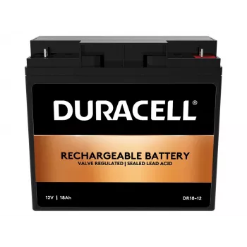 Duracell 12V 18Ah bateria VRLA, chumbo-ácido (VRLA), 12 V, 18 Ah, 18000 mAh, 216 Wh, preto