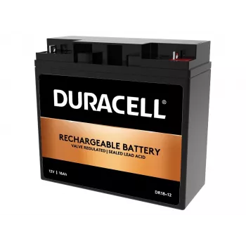 Duracell 12V 18Ah bateria VRLA, chumbo-ácido (VRLA), 12 V, 18 Ah, 18000 mAh, 216 Wh, preto
