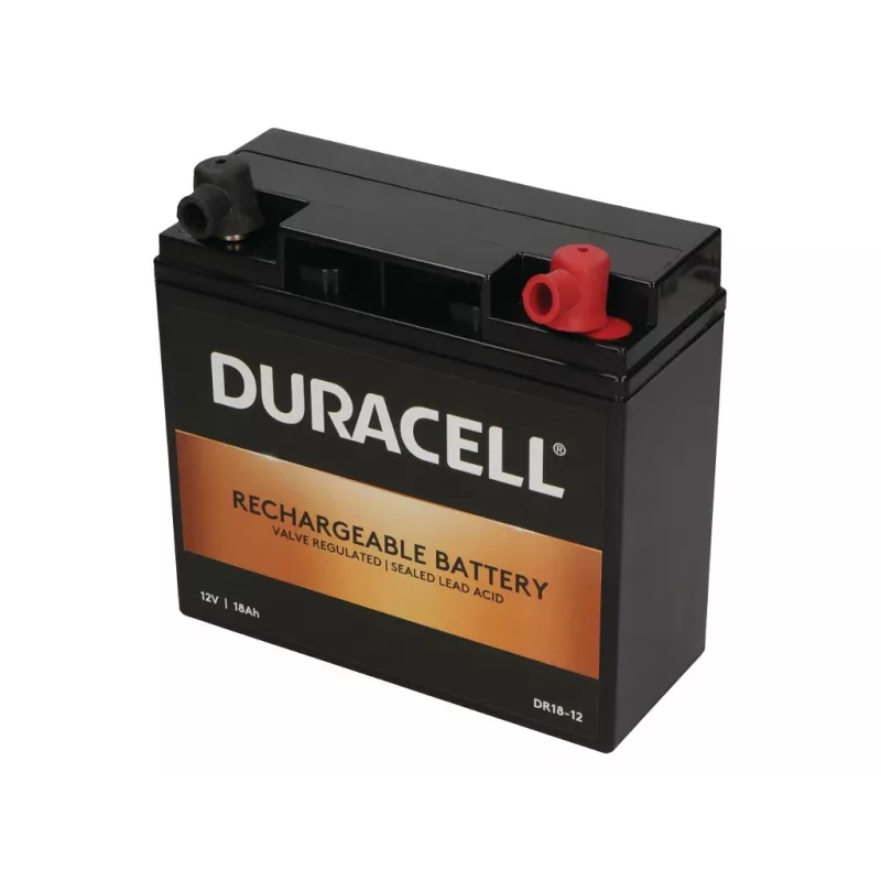 Duracell 12V 18Ah bateria VRLA, chumbo-ácido (VRLA), 12 V, 18 Ah, 18000 mAh, 216 Wh, preto