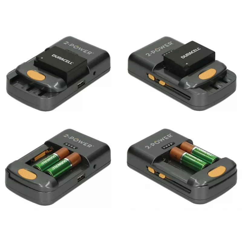 Carregador universal de baterias de câmara 2-Power – retalho, Li-Ion, AA, AAA, não