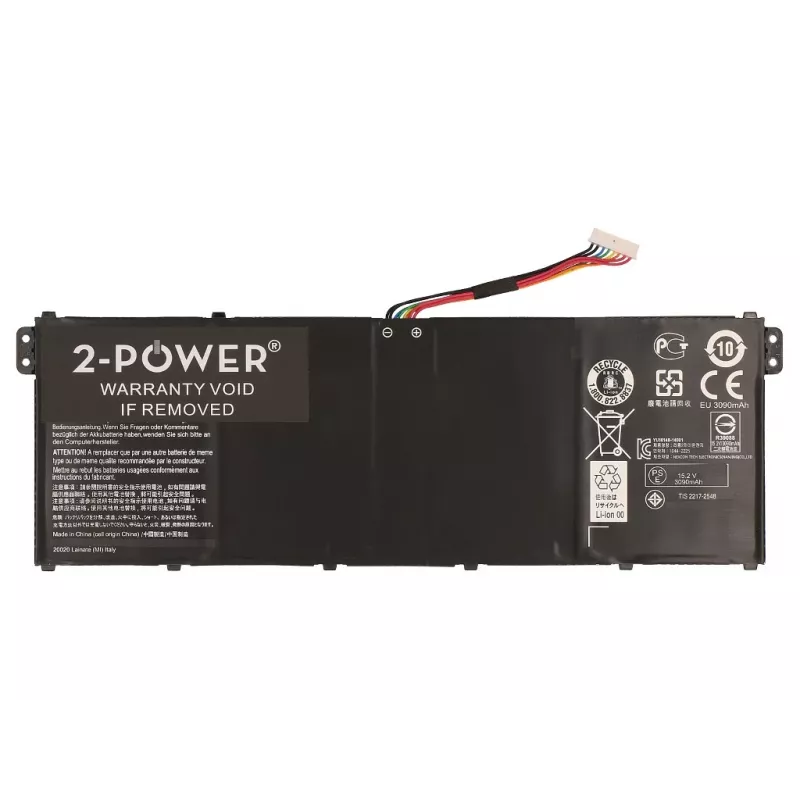 Bateria de portátil 2-Power 15,2 V 3220 mAh Li-Polymer, bateria