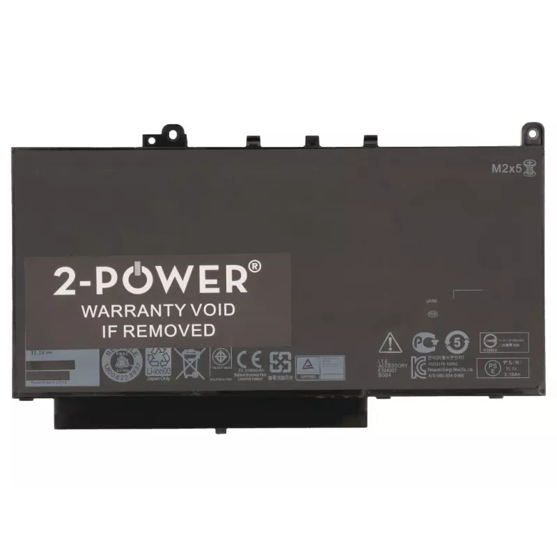 Bateria de portátil 2-Power 11,1 V 37 Wh (3 células) Li-Polymer, bateria