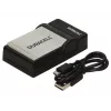 Carregador de bateria para câmara digital Duracell, USB, carregador para interiores, Canon NB-4L, NB-5L, preto, 5 V, 5 V