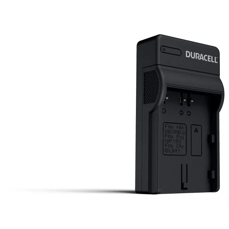Carregador de bateria para câmara digital Duracell, USB, carregador para interiores, Nikon EN-EL3e, FujiFilm NP-150, preto, 5 V, 5 V