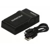 Carregador para câmara digital Duracell, USB, carregador para interiores, Panasonic CGA-S005, S007, S008, preto, 5 V, 5 V