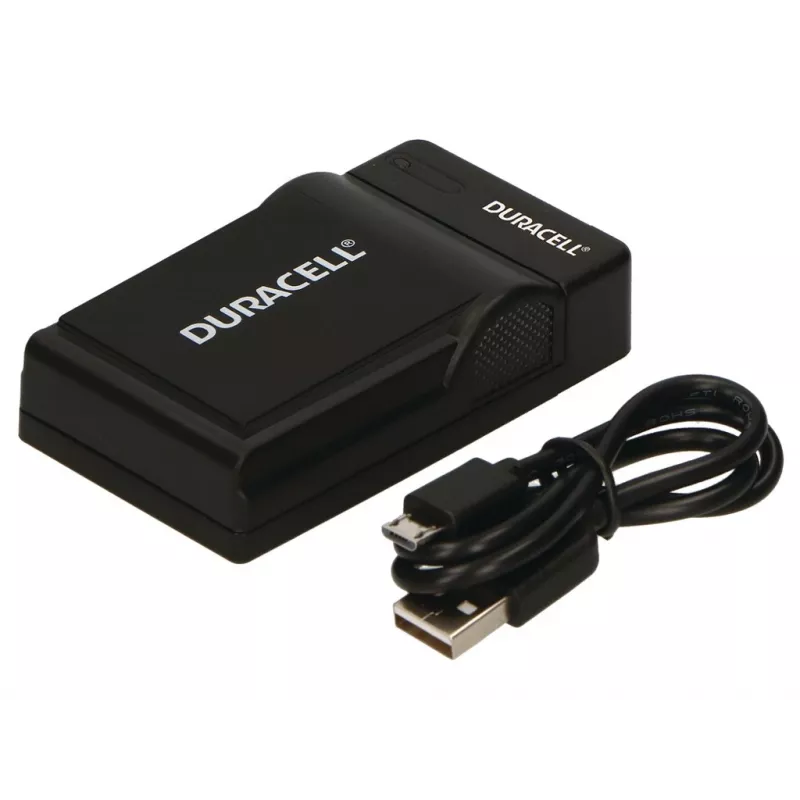 Carregador para câmara digital Duracell, USB, carregador para interiores, Panasonic CGA-S005, S007, S008, preto, 5 V, 5 V