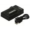 Carregador de bateria para câmara digital Duracell, USB, carregador para interiores, Panasonic CGA-S002E, CGA-S006, preto, 5 V, 5 V