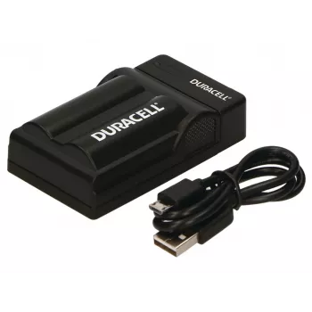 Carregador de bateria para câmara digital Duracell, USB, carregador para interiores, Panasonic CGA-S002E, CGA-S006, preto, 5 V, 5 V