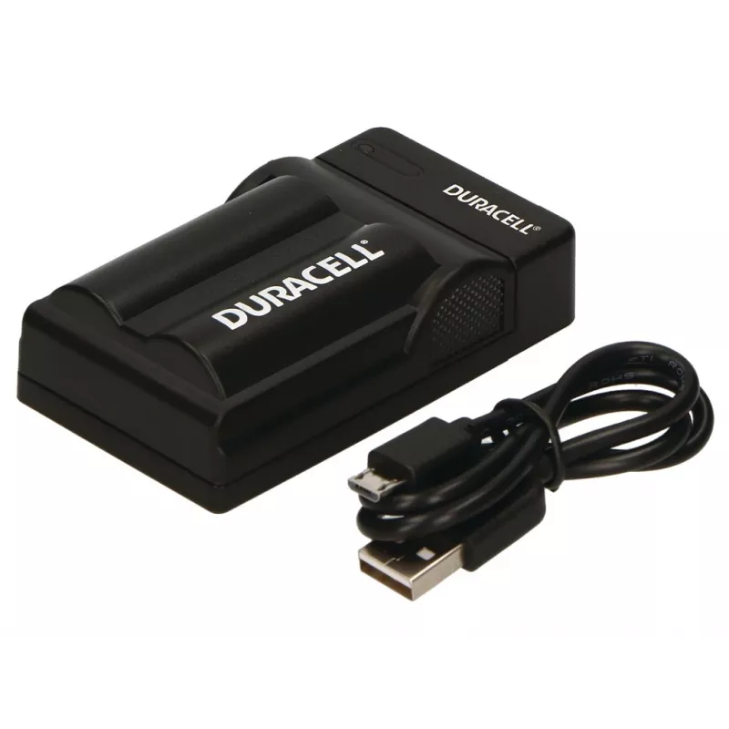 Carregador de bateria para câmara digital Duracell, USB, carregador para interiores, Panasonic CGA-S002E, CGA-S006, preto, 5 V, 5 V