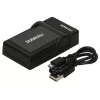 Carregador de bateria para câmara digital Duracell, USB, carregador para interiores, Panasonic DMW-BLD10E, preto, 5 V, 5 V