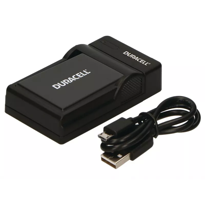 Carregador de bateria para câmara digital Duracell, USB, carregador para interiores, Panasonic DMW-BLD10E, preto, 5 V, 5 V