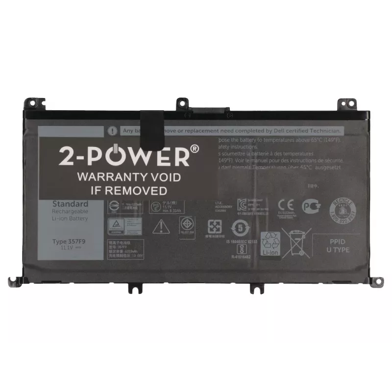 Bateria para portátil 2-Power 11,1 V 74 Wh Li-Polymer, bateria