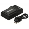 Carregador de bateria para câmara digital Duracell, USB, carregador para interiores, Sony NP-F550, NP-FM500H, NP-FM50, preto, 5 V, 5 V