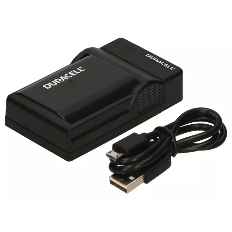 Carregador para câmara digital Duracell, USB, carregador para interiores, Panasonic DMW-BLF19, preto, 5 V, 5 V