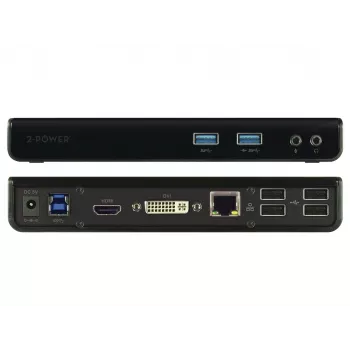 Cabo para docking station/replicador de portas para portátil 2-Power DOC0110A com fios USB 3.2 Gen 1 (3.1 Gen 1) Type-B preto