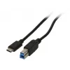 Cabo para docking station/replicador de portas para portátil 2-Power DOC0110A com fios USB 3.2 Gen 1 (3.1 Gen 1) Type-B preto