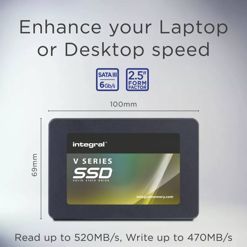 Integral 480GB SSD 2,5 polegadas SATA 3 R-520MB/s W-470MB/s TBW 150 V SERIES 2