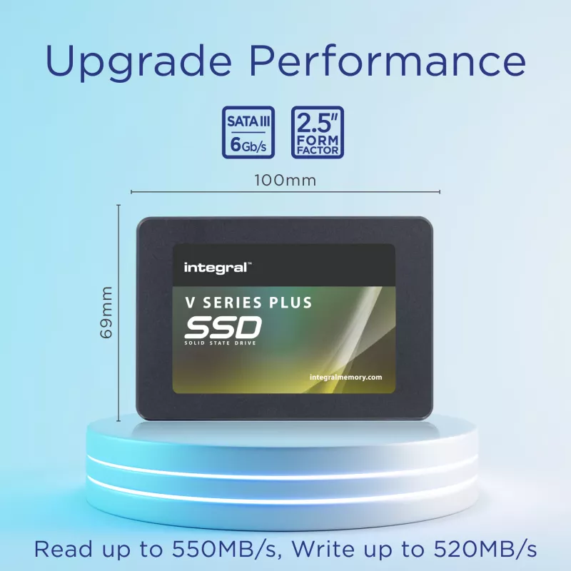 Integral 512GB SSD 2,5 polegadas SATA 3 R-550MB/s W-520MB/s TBW 150 V SERIES 2 PLUS