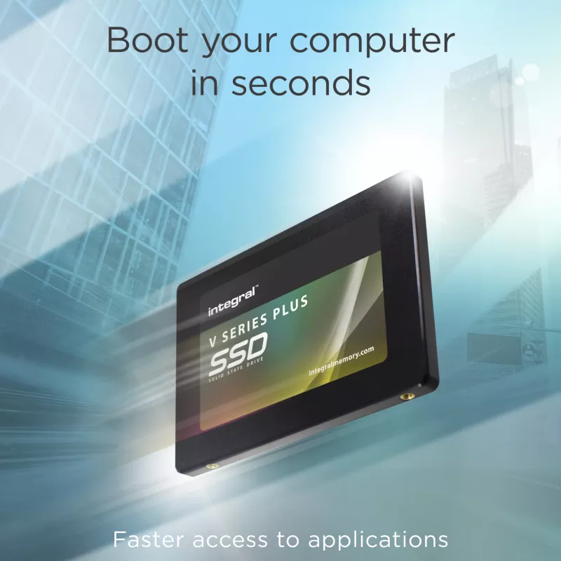 Integral 1TB - 1024GB SSD 2,5 polegadas SATA 3 R-550MB/s W-520MB/s TBW 300 V SERIES 2 PLUS