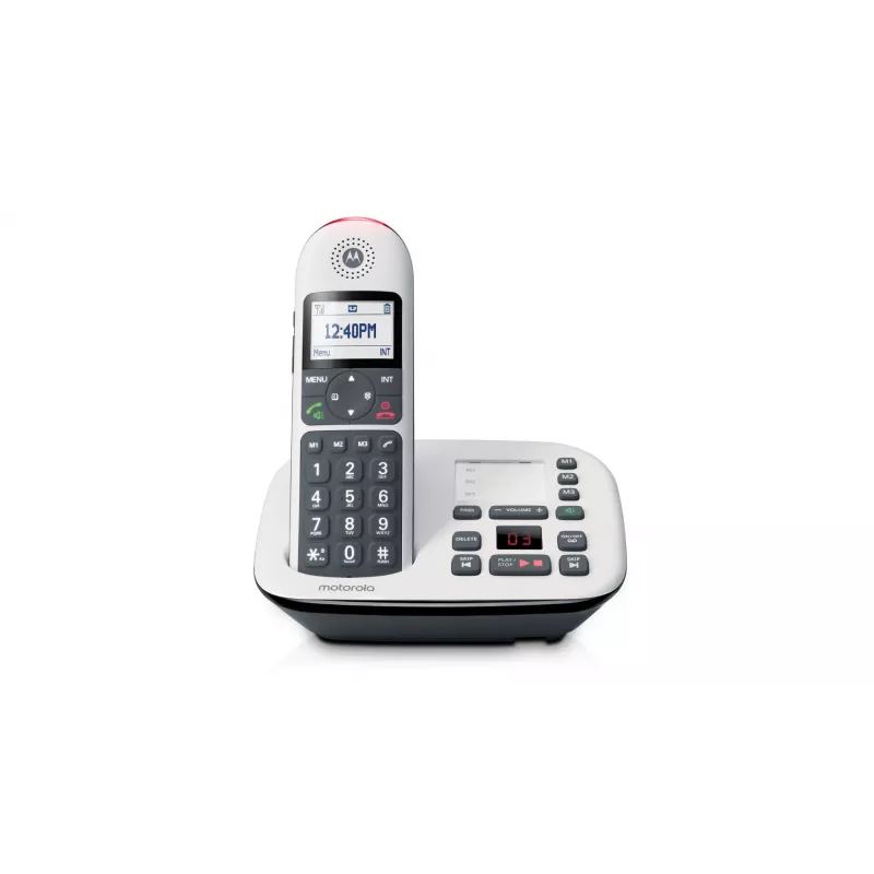 Motorola CD5011 Telefone sem fios DECT com atendedor de chamadas, branco