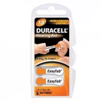 Duracell DA13 pilha doméstica descartável zinco-ar