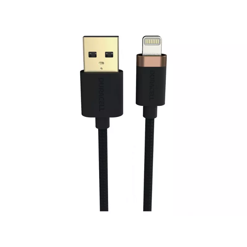 Cabo Lightning Duracell USB7012A 1 m preto