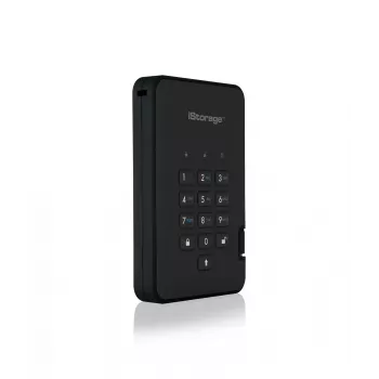 SSD iStorage diskAshur² 128GB preto | Unidade de estado sólido portátil segura | Encriptação de hardware AES-XTS 256 bits | Protegida por PIN | Independente do sistema operativo e plataforma | Conforme TAA | Proteção contra ataques de força bruta | Resistente ao pó/água