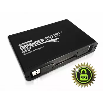 iStorage Kanguru Defender SSD350 2 TB | Certificada FIPS 140-2 | Unidade de estado sólido com encriptação de hardware | 2,5 polegadas externa | SATA (SATA/600) | Conforme TAA