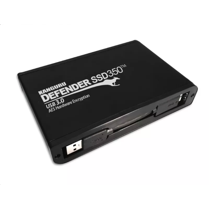 iStorage Kanguru Defender SSD350 2 TB | Certificada FIPS 140-2 | Unidade de estado sólido com encriptação de hardware | 2,5 polegadas externa | SATA (SATA/600) | Conforme TAA