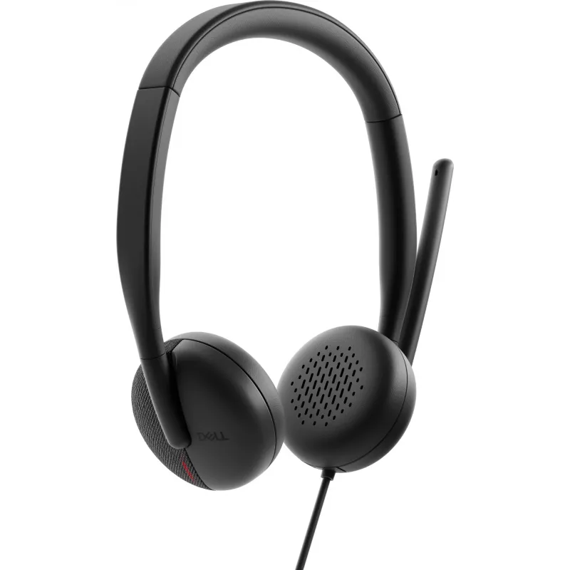 DELL Pro auscultador com cabo – WH3024, com fio, chamadas/música, 20 – 20000 Hz, 110 g, auscultador, preto