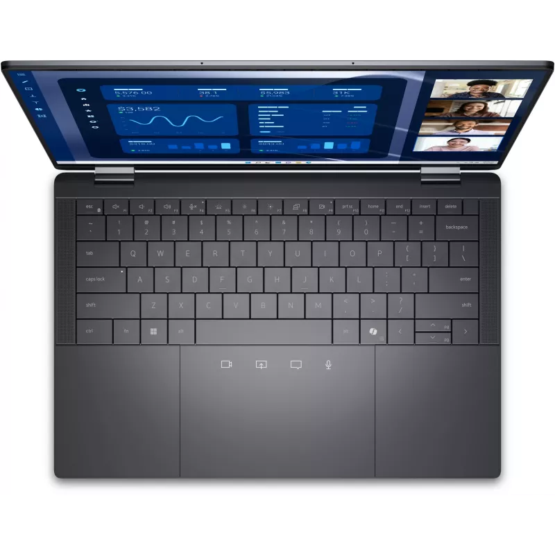 DELL Latitude 9450 2-em-1 Intel Core Ultra 7 165U híbrido (2-em-1) 35,6 cm (14 polegadas) ecrã tátil Quad HD+ 16 GB LPDDR5x-SDRAM 512 GB SSD Wi-Fi 7 (802.11be) Windows 11 Pro belga cinzento