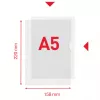Esselte pasta Premium A5, pasta de projeto, A5, polipropileno (PP), transparente, vertical, 40 folhas