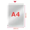 Esselte capa Heavy Duty 105my A4, 210 x 297 mm (A4), transparente, polipropileno (PP), superior, 0,105 mm, 230 mm