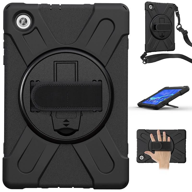 eSTUFF AUSTERN Capa Defender para Lenovo TAB M10 FHD Plus – Preto